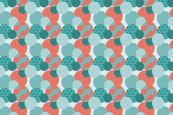 Têtes de lit - Adultes - Bulles japonaises bleu
