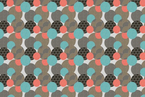Têtes de lit - Adultes - Bulles japonaises taupe