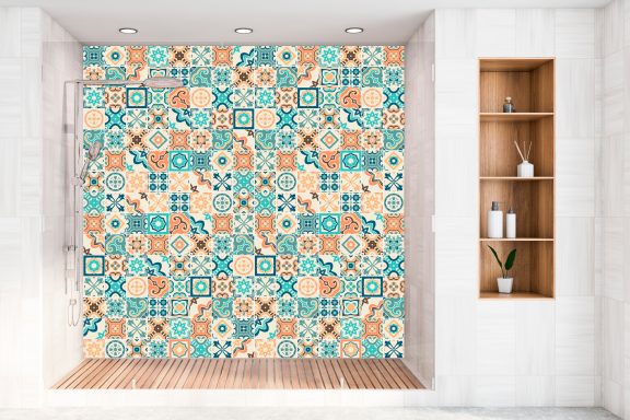 Panneau de douche carreaux ibériques Deluart