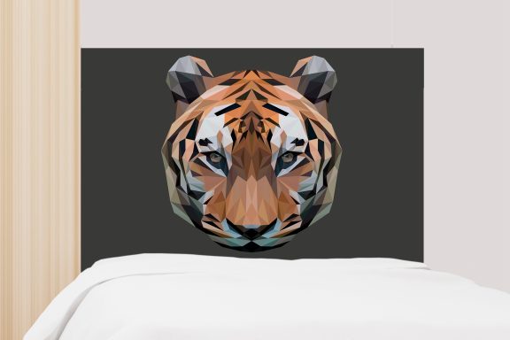 Origami tigre gris