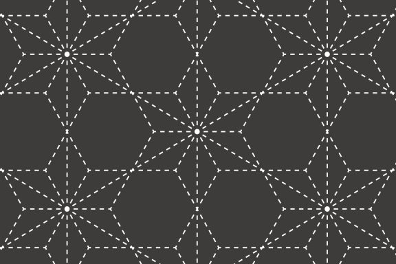 Sashiko gris