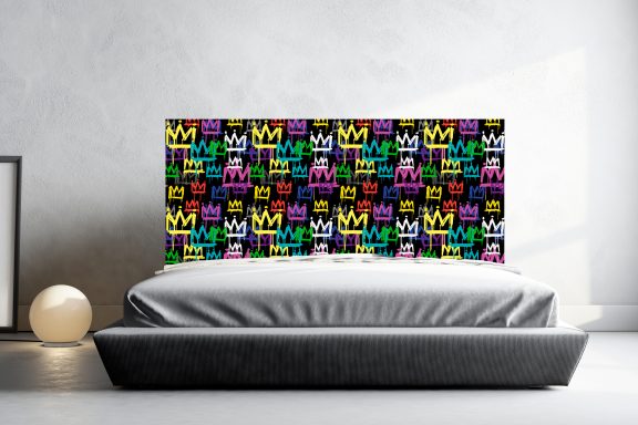 Tête de lit couronne multicolore Deluart