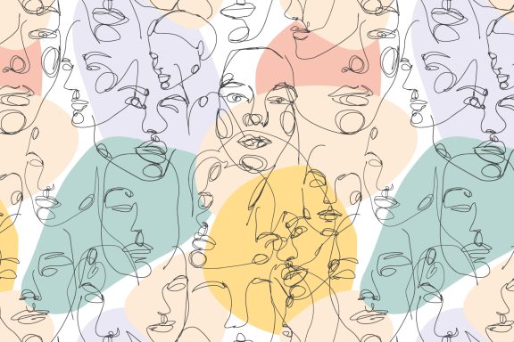 Têtes de lit - Ados - Visages colorés