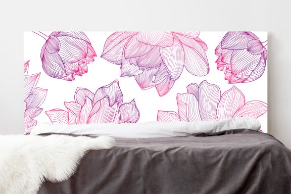 Lotus art déco rose