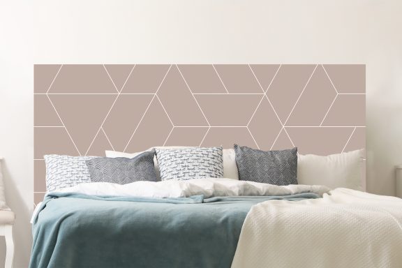 Chevrons graphiques taupe