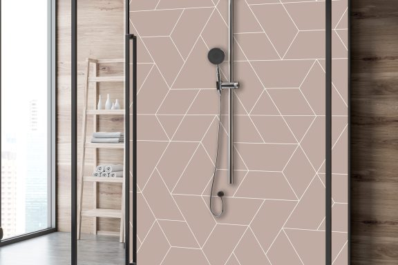 Chevrons graphiques taupe