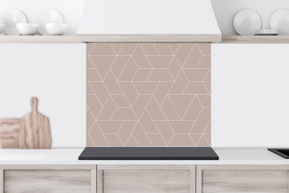 Chevrons graphiques taupe