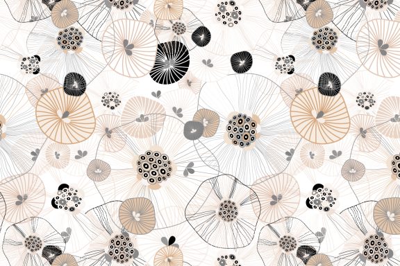 Osaka flowers beige