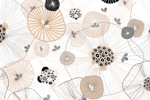 Osaka flowers beige