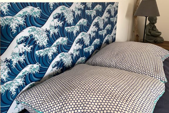 Tête de Lits Vague Japonaise Carton