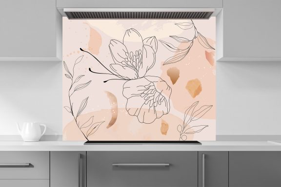 Univers floral beige