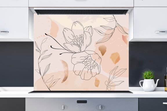 Univers floral beige