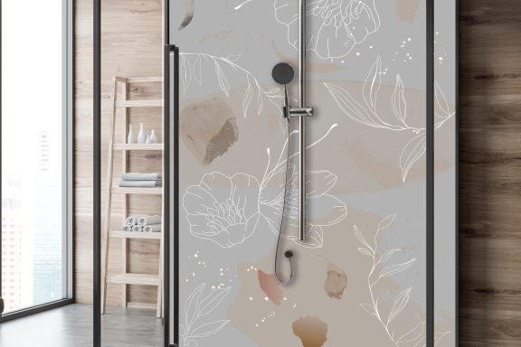 Univers floral gris