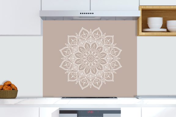 Mandalas blanc et taupe version 02