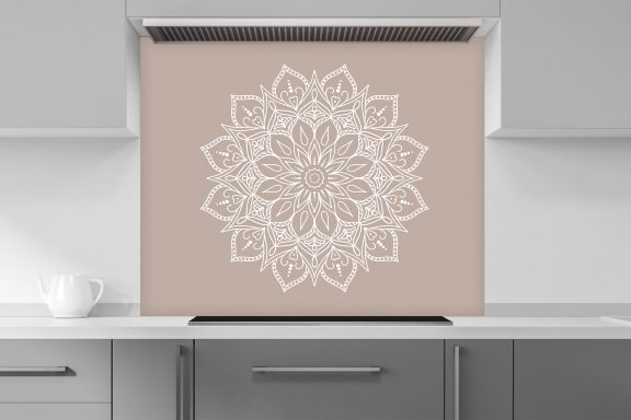 Mandalas blanc et taupe version 02