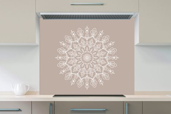 Mandalas blanc et taupe version 05