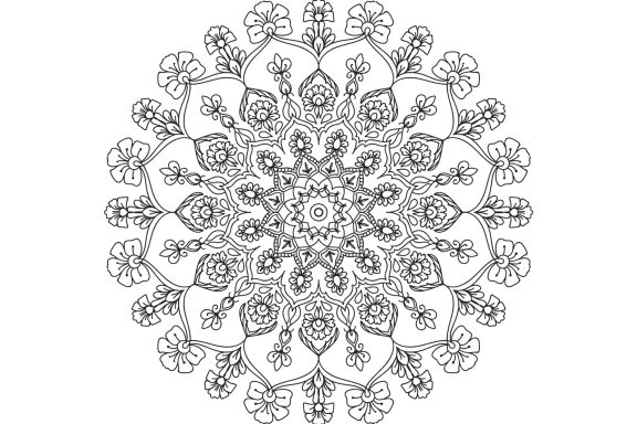 Mandalas Noir et Blanc version 01