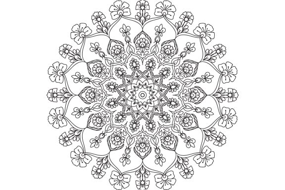 Mandalas Noir et Blanc version 01