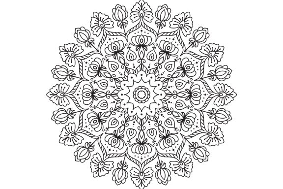 Mandalas Noir et Blanc version 04